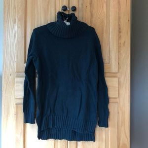 Dark forest green cowl neck sweater